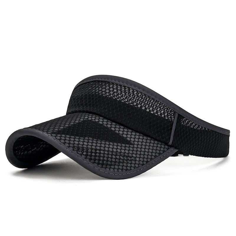 Summer Women's Open-top Hats with Extended Brims Men's No-top Sun-protective Baseball Caps and Light-board Sunshade Hats