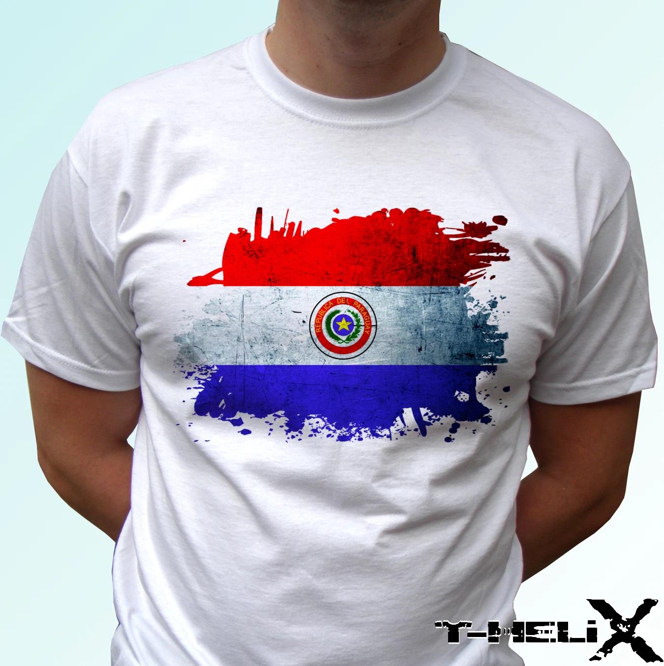 

Paraguay Flag - white kids boys T-Shirt top country design - s s kids & baby sizes 130