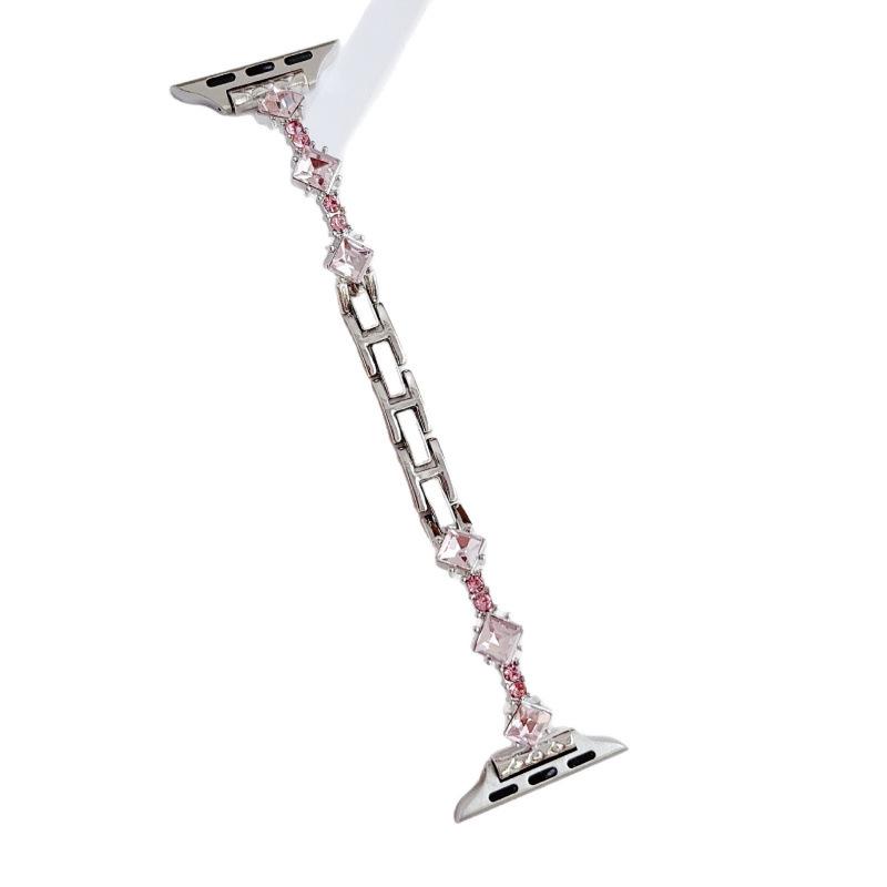 "Compatible Rhombus Rhinestone Watch Strap for Apple S11, iWatch SE 10/9/8/7/6, Huawei GT6, Xiaomi 9 Pro”