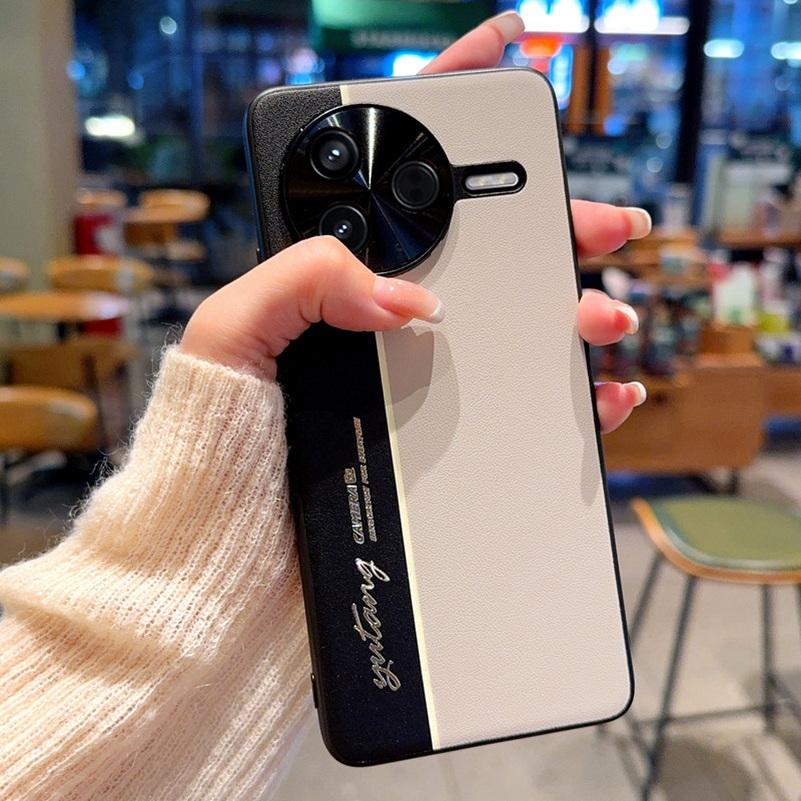 Night Lightning Fluorescent Line Two-pigment Leather Case For POCO F7 Pro Poco F7 Ultra Lens Protect Cover