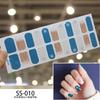 22pcs Sheet Laser Bronzing Full Cover Nail Stickers Long Lasting Tearable Cute Nail Art Wraps Design