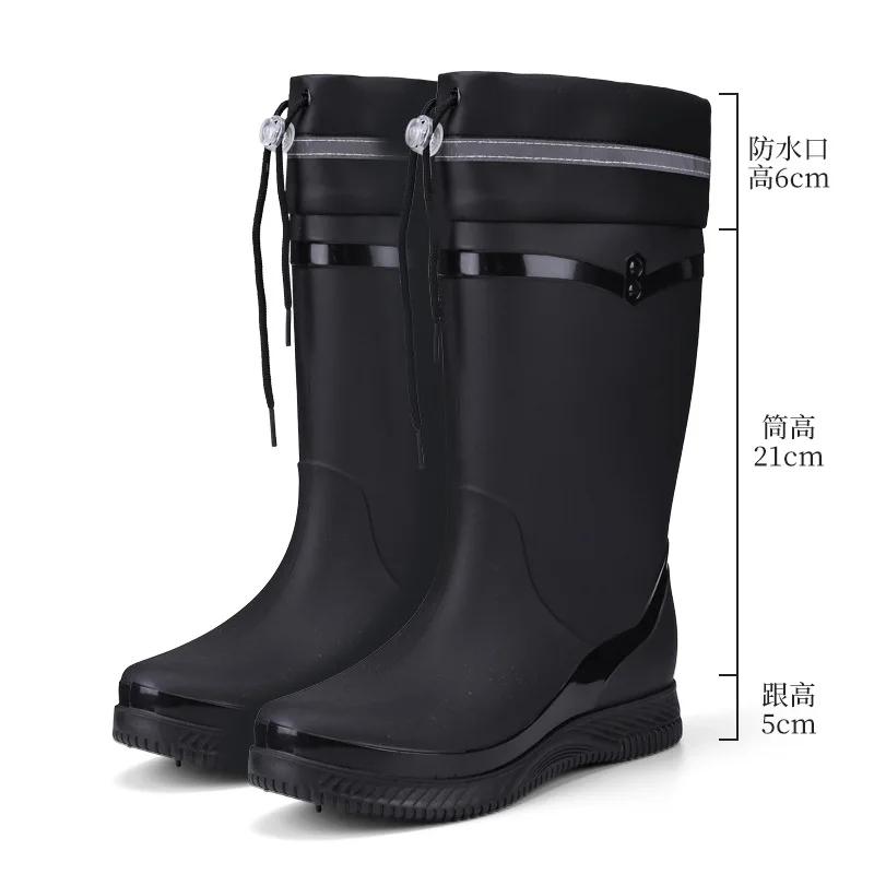 2026 Lady Rain Boots Fashion Non-slip Soft Comfort Waterproof Rain Boots Women Outdoor Hiking School Rainy Days on Foot Camping