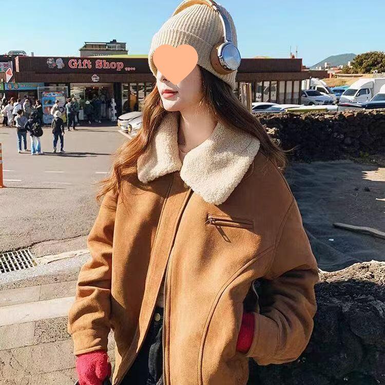 Women s Maillard Retro Lapel Collar Short Down Jacket - 2025 Winter Collection, Thickened for Warmth S