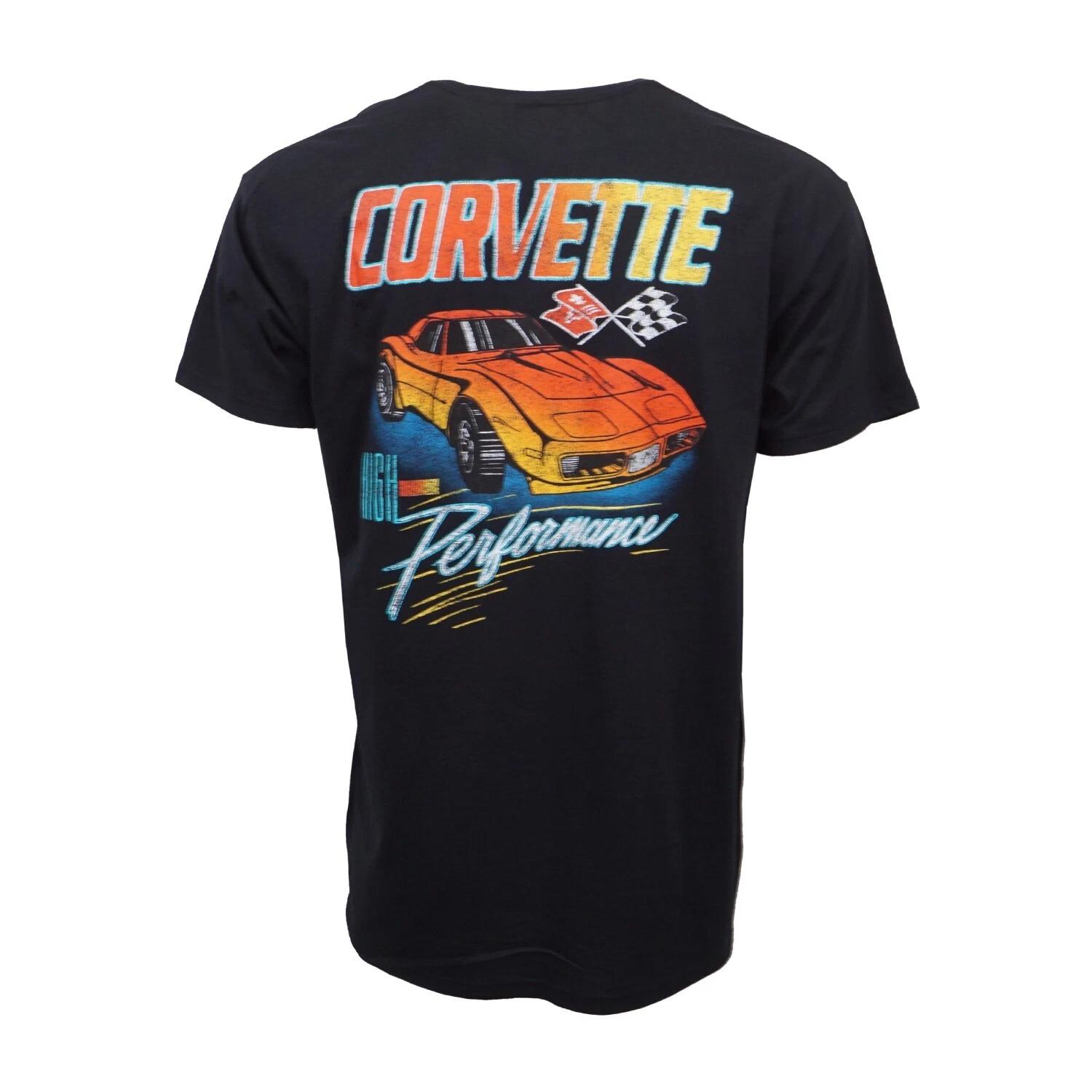 Unisex Adult Casual Graphic GM CHEVROLET CORVETT PERFORMANCE TEE Tee XL