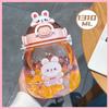 Tazza Orsetto Carino 800ml a 1400ml Borraccia Termica con Cannuccia Kawaii Borraccia per Bambina Bambino Bollitore da Esterno