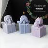 Reusable Silicone Mold Gift Box Skull Head Candle Mould Creative Aromatherapy Making Mold Festive Decoration Supplies