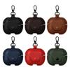 Elegant Protective Leather Case Portable Designs with Carabiner Clip Charging Case Protector for Earbud Buds 3/3 