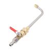 Curved Pressure Washer Extension Wand with Ball Valve 1 4 Inch Connector Power Washer Gutter Cleaner Attachment Rod U