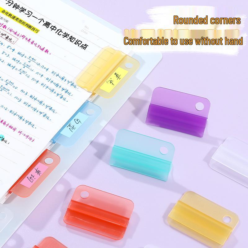 6-Piece Colored Sealing Clip Set for File and Paper Organization