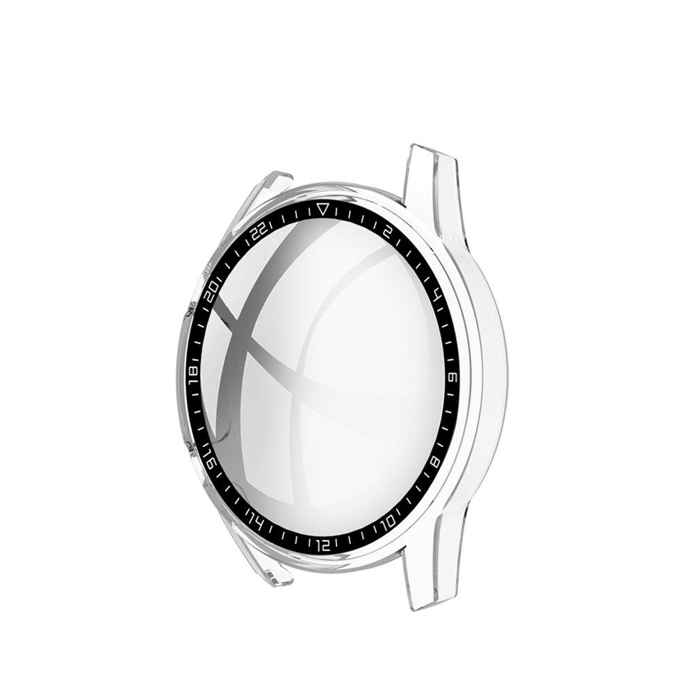Full Coverage Screen Protector Frame Bumper Shell PC Tempered Glass Cover Dial Scale Protective Case For Huawei Watch GT 2 46mm