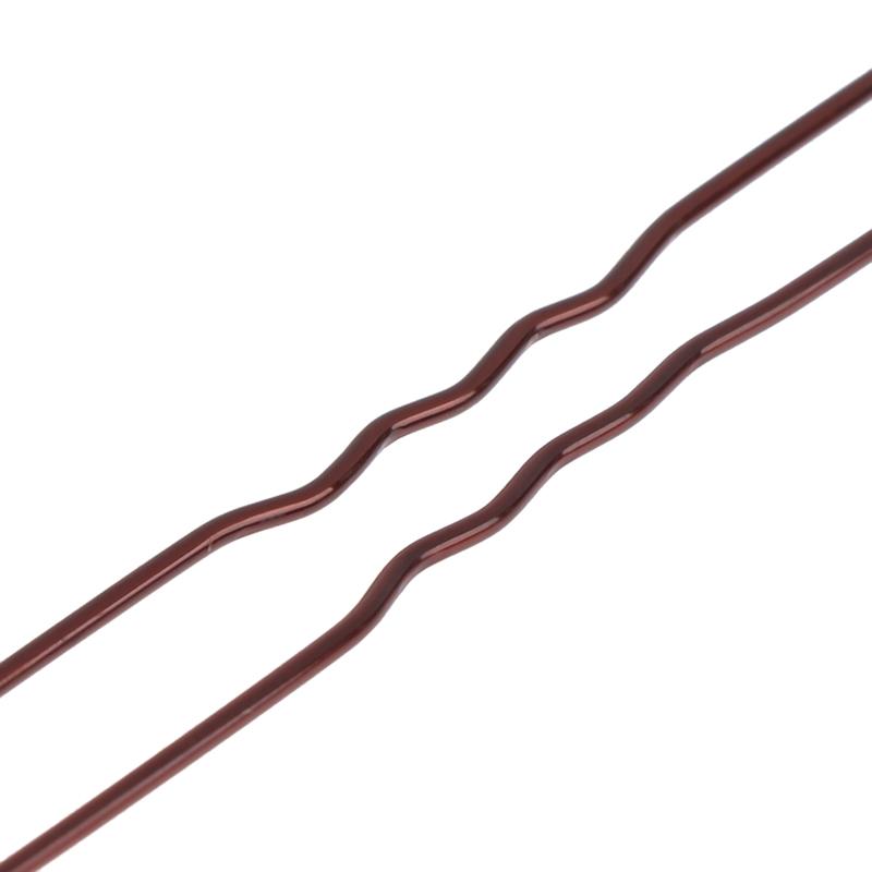 50 KUSŮ/Sáček 6cm/7cm U Tvarované Slitiny Vlasové Sponky Vlnité Sponky do Vlasů Jednoduché Kovové Sponky do Vlasů Sponky Nástroje pro Svatební Účesy Vlasové Sponky