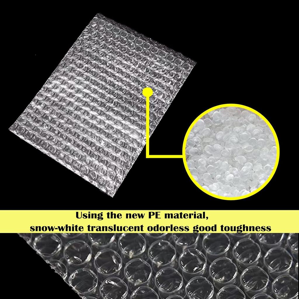 50PCS 8x10 Inch Bubble Out Bags, Clear Bubble Pouch Wraps Bags for Shipping Fragile Item, Protective Bubble Pouch Wrap Double Walled Cushioning Bags
