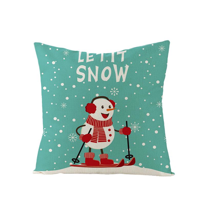 Christmas Single Pillowcase Car Sofa Cushion Cover Home Decor Pillowcase