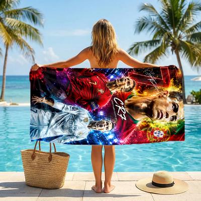 Crf Fashion Beach Towel: Ideal for Summer Adventures Soft, Absorbent and Quick Drying Suitable for Swimming and Bathing