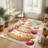 Celebration Party Theme Crystal Velvet Rug Personalized Custom Name Text Soft Floor Mat Home Decor