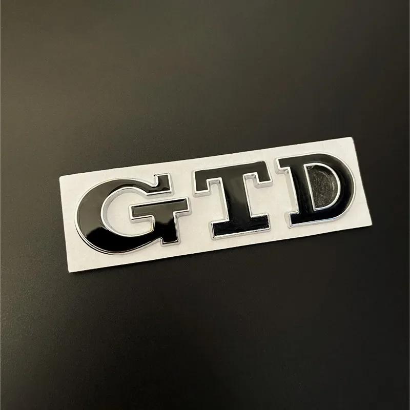 ankfz6 3D Metal Front Grille GTD Logo Emblem Rear Trunk Badge Stickers For Volkswagen VW Golf 2 4 5 6 7 R MK2 MK3 MK4 Car Accessories
