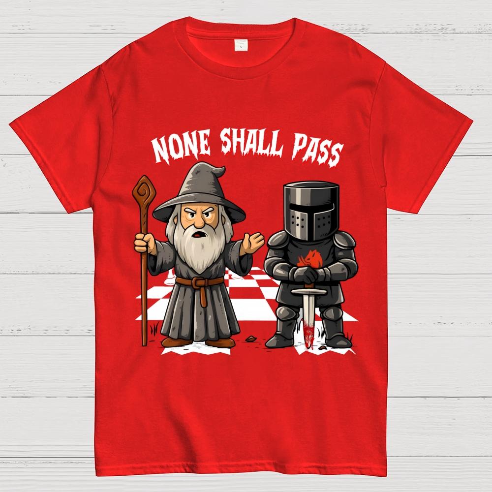 None Shall Pass Cotton Summer Casual Cool Loose T-Shirt