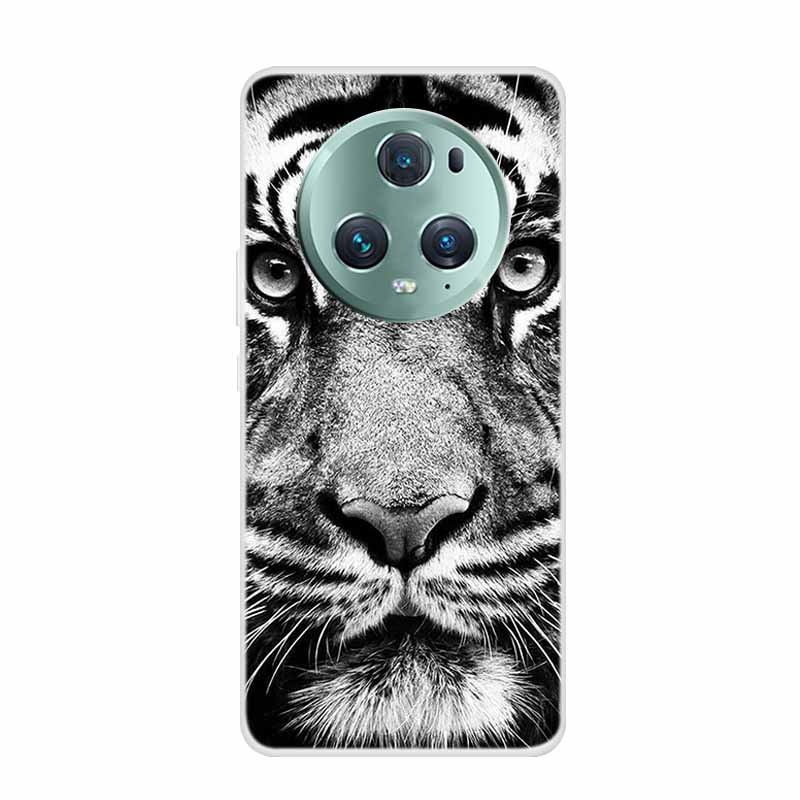 For Honor Magic 5 Pro 5G Case Wolf Lion Soft Silicone TPU Clear Covers for Honor Magic5 Lite Phone Cases Magic5 Lite 5G Fundas