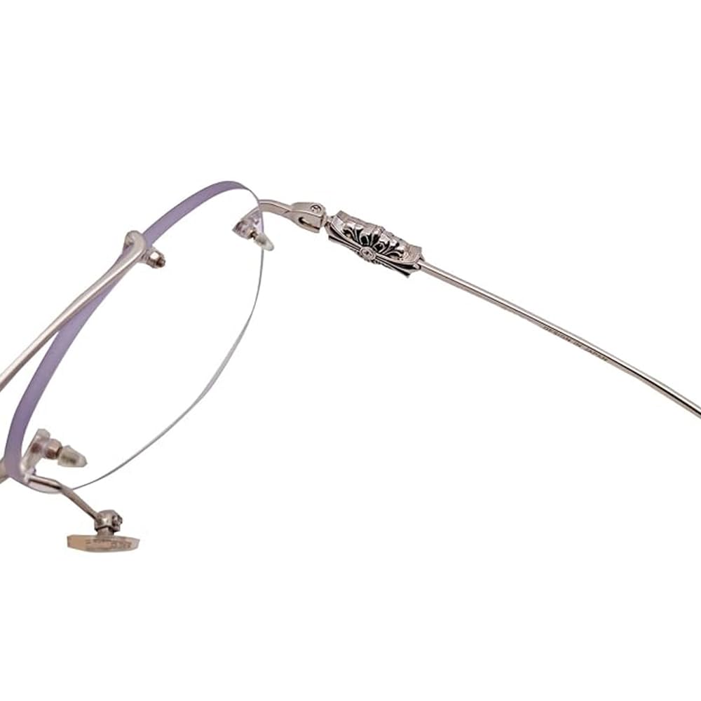 RSINC Ochelari de vedere fără ramă pentru bărbați CADRU ARGINTIU Rame pentru Școală de Modă & Sport DD-SK 63-18-138 CH DD-SK