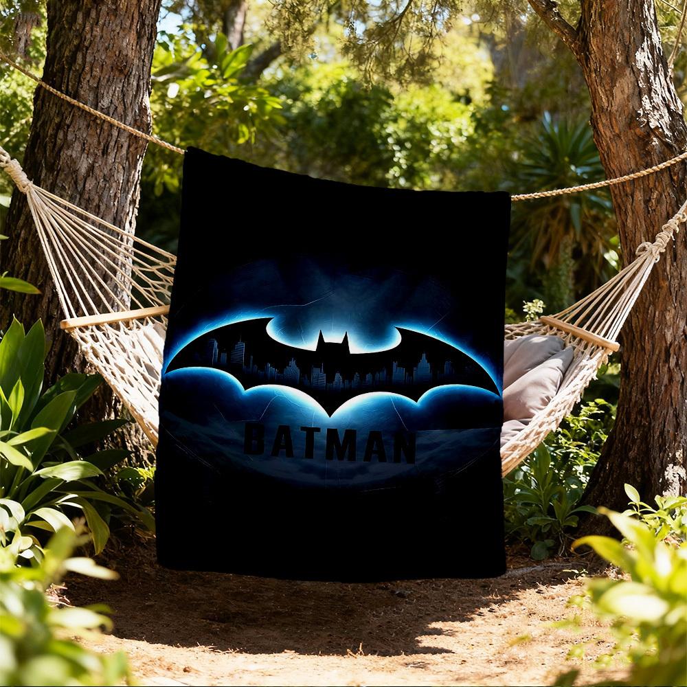 

1pc BATMAN Outdoor Blanket - Throw Blanket, Soft , Flannel Blankets, Living Room, Travel, Camping c1209029 80x120cm