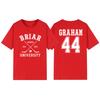 Briar University Graham 44 Hockey Zweiseitiges T-Shirt Briar U Hockey Romanze Tee Unisex Kurzarm T-Shirt Buchliebhaber Geschenk Shirt