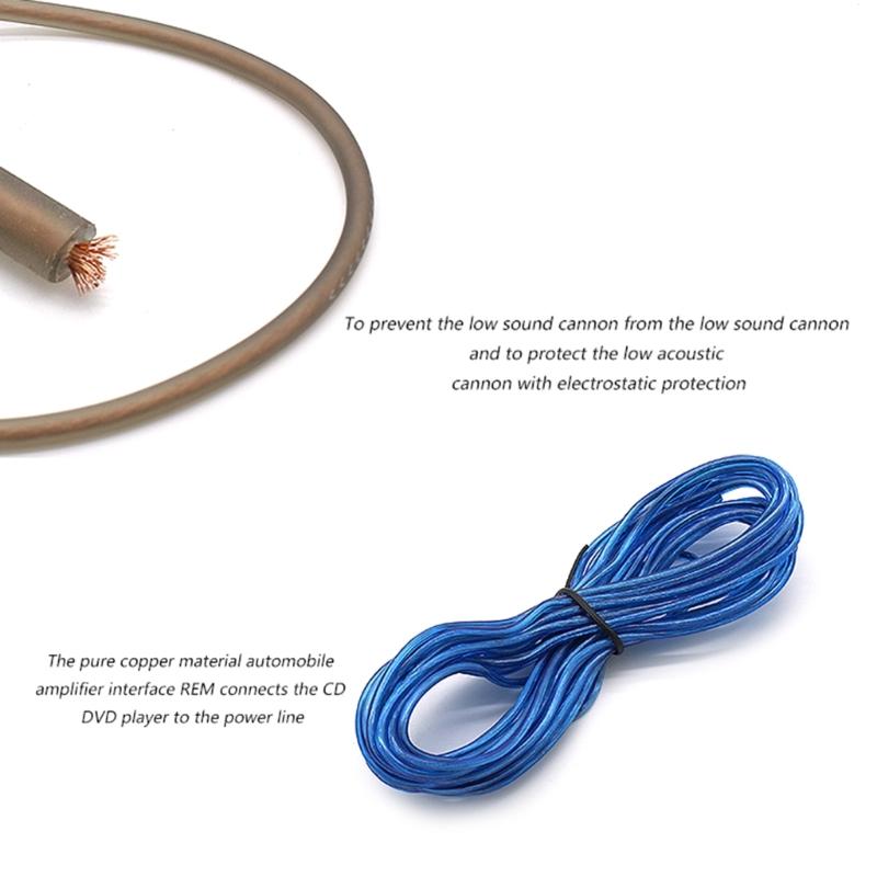 Car Power Amplifier Installation Kit Amplifier RCA Power Cable AMP Holder