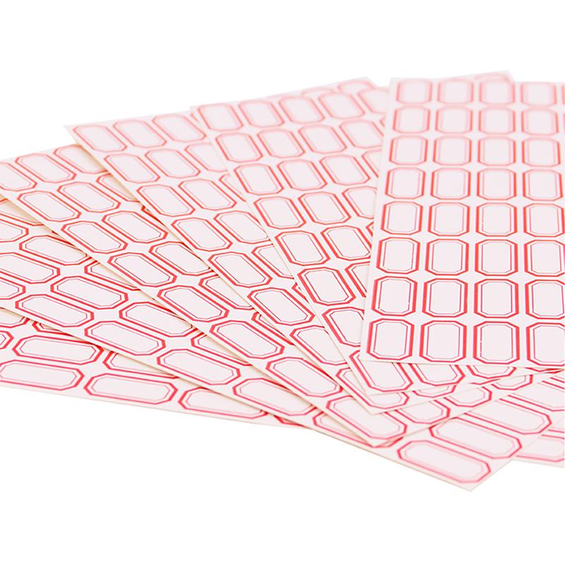 10Sheets/Pack Label Paper Self-Adhesive Stickers Name Note Price Tag Bar Sticker
