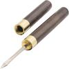 2 Pcs Ice Pick with Wooden Handle and Cover, 5.5 Inch Silver Stainless Steel Ice Crusher for Ice Breaking at Home and Bar (small)