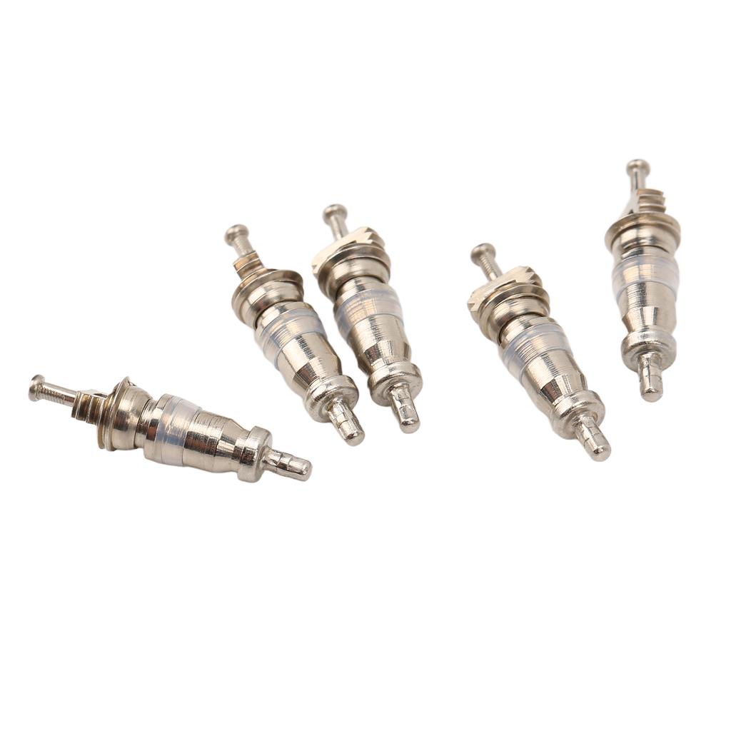 100PCS High Pressure Valve Stem Core Aluminum Alloy Copper Car Air Conditioner Valve Core for R12