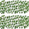 Ivy Vine Wooden Fence Panel - Artificial Plant Courtyard Screening Decoration