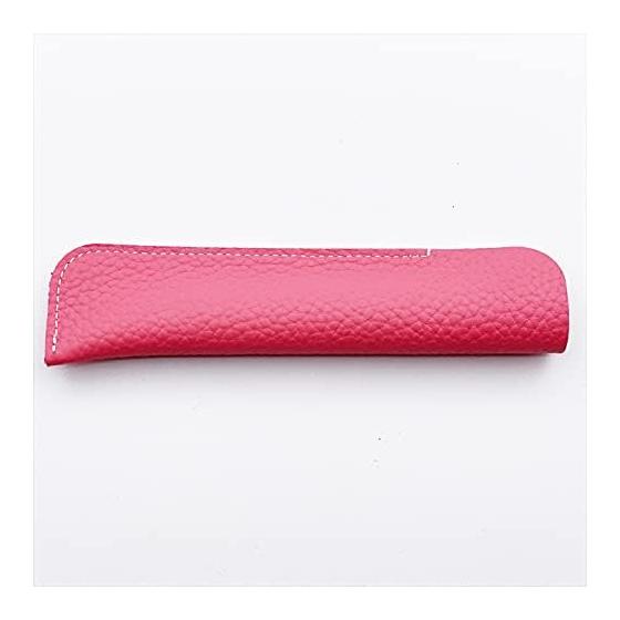LACHIEVA Premium Genuine Leather Pen Case (Pink) - Luxurious Gift for Fountain Pens, Ballpoint Pens, and Pencils - Soft Quality, Pink
