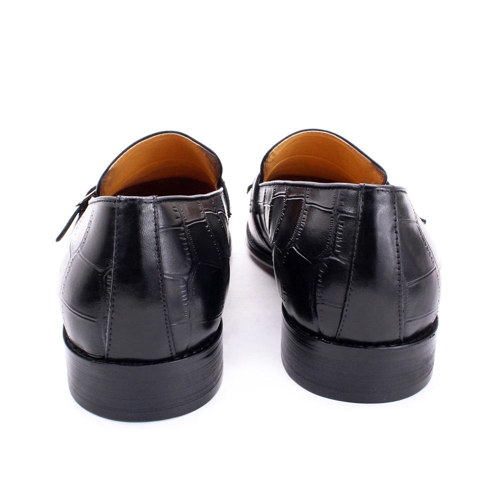 Classic Men Shoes High quality Pure Cowhide Leather Casual Formal Office Suit Match Footwear Metal Buckle Loafers for Gentlemen