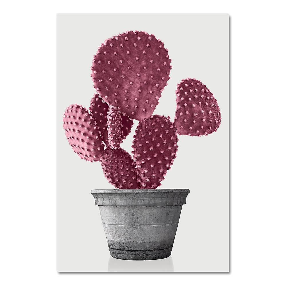 Nordic Pink Pineapple Painting Wall Pictures Home Decoration Posters And Prints Cactus Pot Plant Art Canvas Paintings No Frame