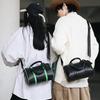 Bolsa Transversal Tecida de Alta Qualidade: Bolsa de Ombro Boston de Grande Capacidade para Homens e Mulheres