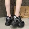Women's Breathable Mesh Dad Shoes New Autumn Thick Bottom Casual Sports Walking Shoes Retro 10CM High Platform Chunky Sneakers
