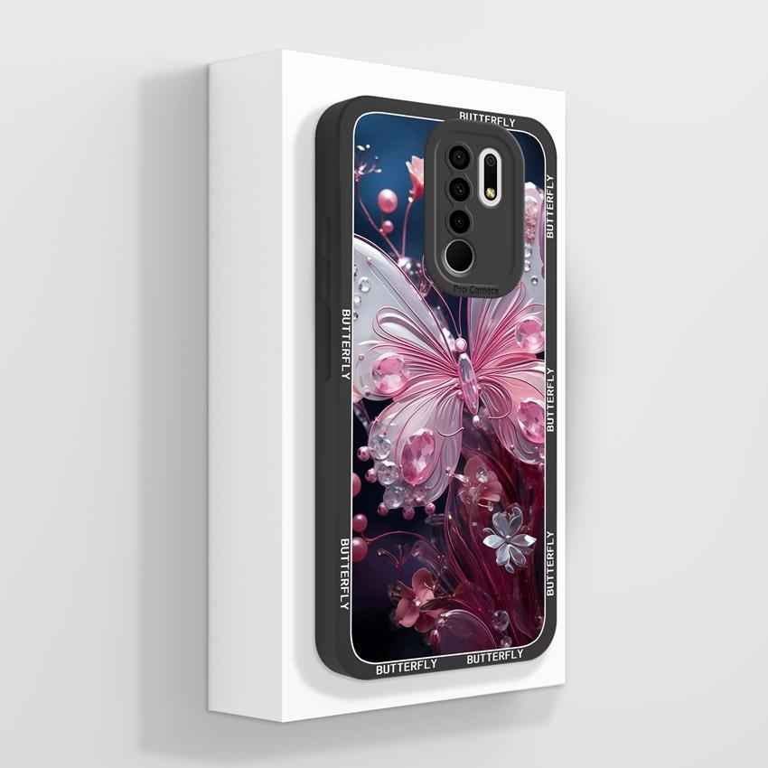 For Xiaomi Poco M2 M3 M4 M6 M7 Pro M5 M5S Mysterious Whale Phone Cases Camera Protection Liquid Silicone Anti Fall Protection Covers For Xiaomi Casing