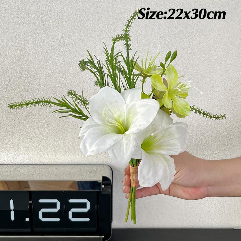 Fake Plants Artificial Flower Bunch Room Decor Decorative Fake Flower Desk Accessories Wedding Party Flower Supplies