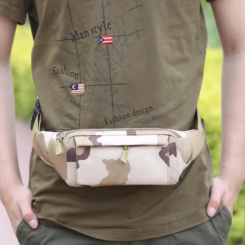 Men's Waist Bag Tactical Pouch Men Shoulder Belt Bags Hip Sack Oxford Cloth Belly Waterproof Banana Male Fanny Pack for Phone