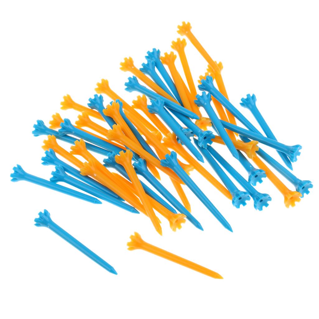 Kurze Plastik-Golftees 68 mm Bunte Kissenoberseite Packung Golf Übungszubehör für Golf Training