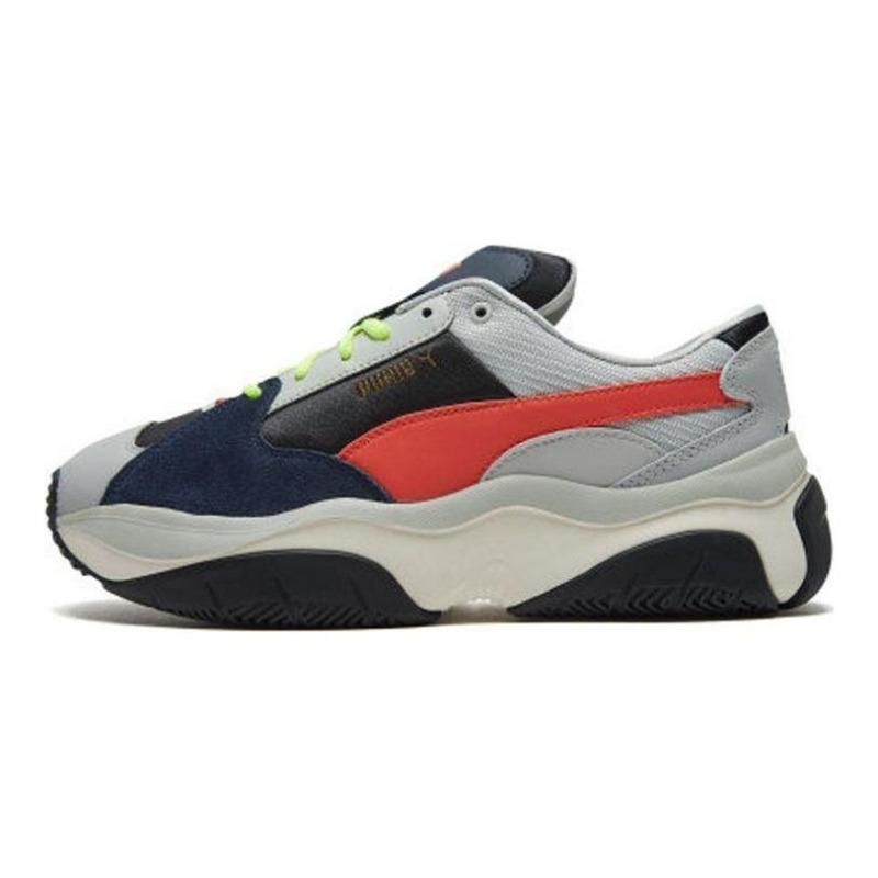 PUMA Storm Y Women Minimal Comfort Low Top Daily Casual Shoes White Blue 371279-03