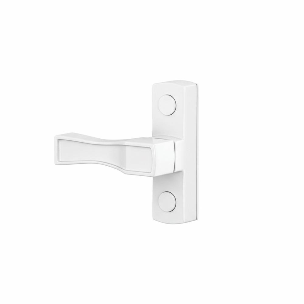 

Metal T Shape Window Lock Smooth Twist Mechanism Practical Design Swing Window Latch High Quality Child Proof Metal Sash Latch білий