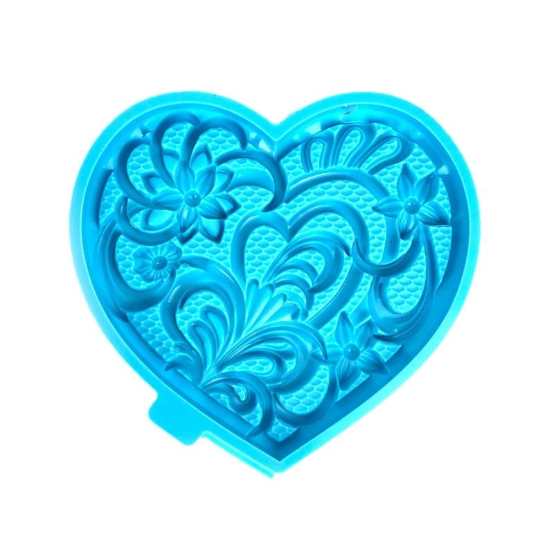Creative Heart Shaped Flower Silicone Mold Easy To Use for Handmade Soap, Resin, and Cake Decoration DIY Craft Too
