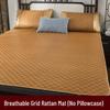 Thickened Foldable Summer Ice Silk and Rattan Sofa Cushion Mat with Wool Material