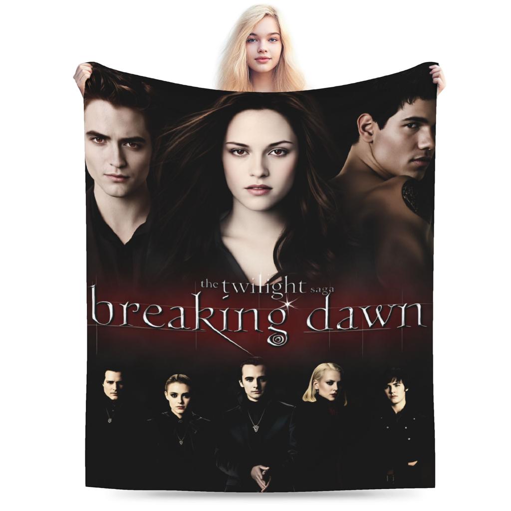 Decor Edward Plush Blanket Boy Girl The Twilight Saga Flannel Throw Blanket For Couch Bed Warm Design Quality Bedspread Gift