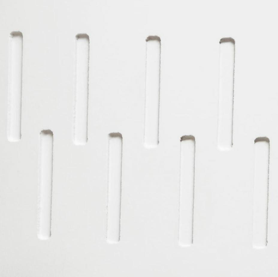 Shiro round bedside table, white