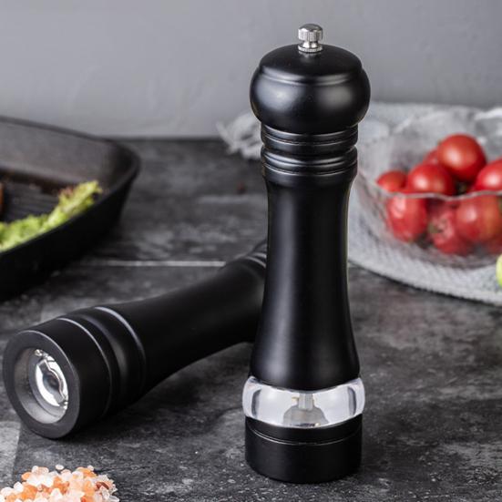 6 Inch Pepper Grinder Adjustable Coarseness Portable Manual Pepper Shaker Spice Grinding Bottle Kitchen Gadget