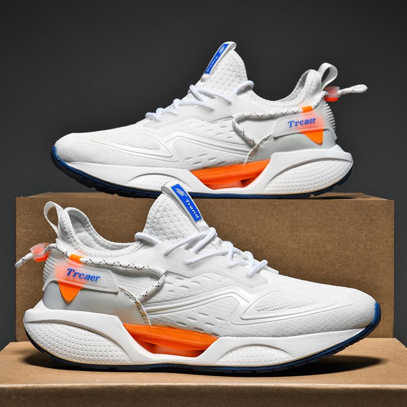 Men's shoes new men's summer breathable and lightweight running shoes soft-soled mesh casual sports men's shoes