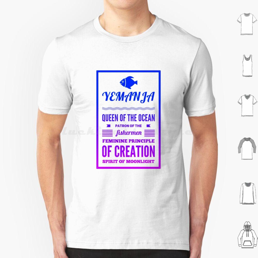 Yemanja Queen Of The Ocean T Shirt Men Women Kids 6xl Brazil Umbanda Iemanja Afro Candomblé Exú Macumba Sea Yoruba Africa S