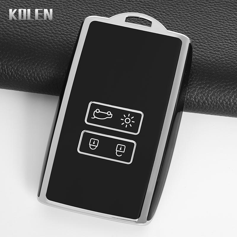 Tpu Car Key Case Cover Shell For Renault Koleos Captur Megane Clio Scenic Talisman Arkana For Dacia Sandero Card Fob Accessories