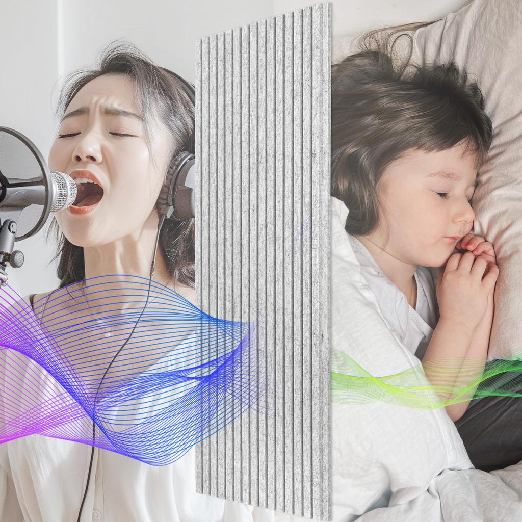 Walspax High-Density Sound-Absorbing Panels, 120x60cm, Set of 2, Approx. 1.44m², Double-Layer Composite Sound-Absorbing Material, Peelable,